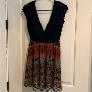 Lace cocktail dress. No bra needed!!